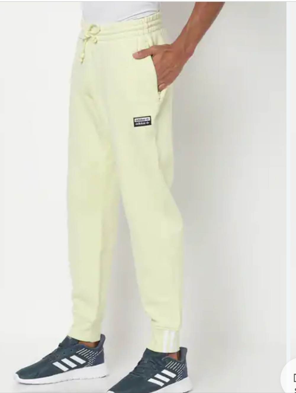 NWT adidas Originals VOCAL Drawstring Sweatpants Joggers Ice Yellow